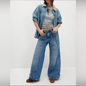 NWT Free People Crvy Outlaw Jeans